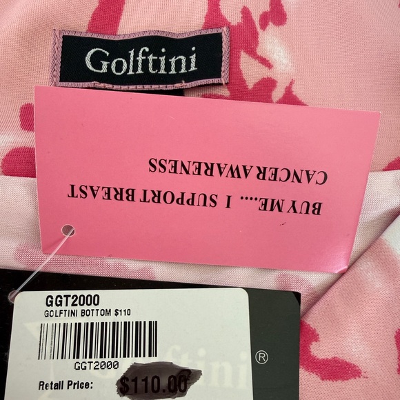 Golftini New with Tags Mamma Mia Pink Pull On Ruffle Golf Skort Skirt - Picture 8 of 8